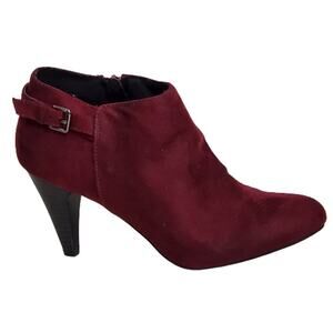 Comfort Plus by Predictions Burgundy Bootie Size 9